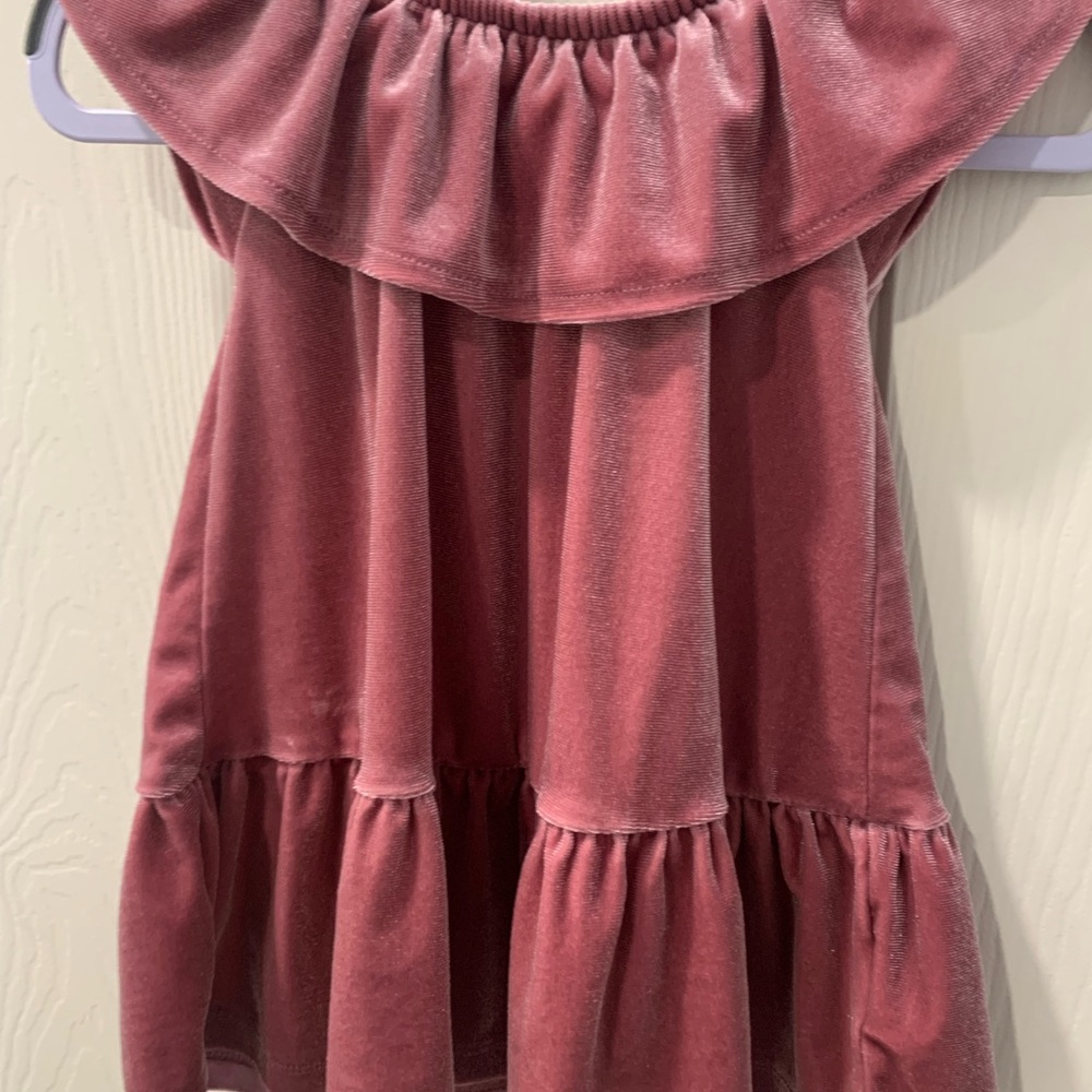 6/12M Velvet Pink Soft comfortable dress